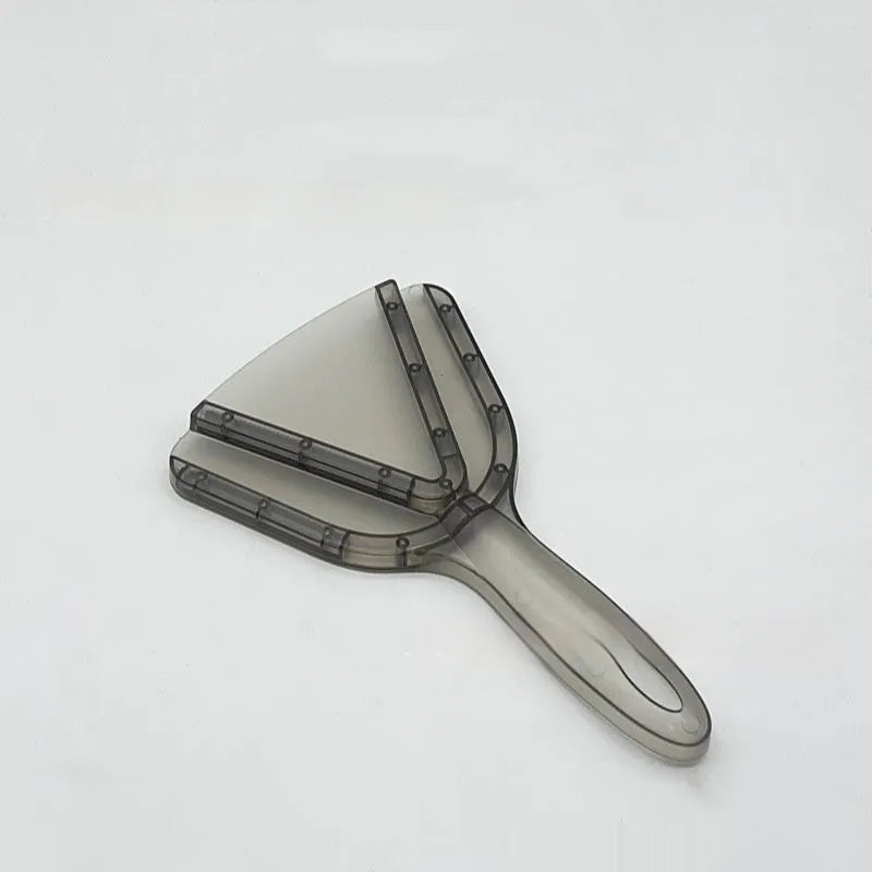 Red and grey adjustable telescopic can opener and bottle opener tool on a white background.