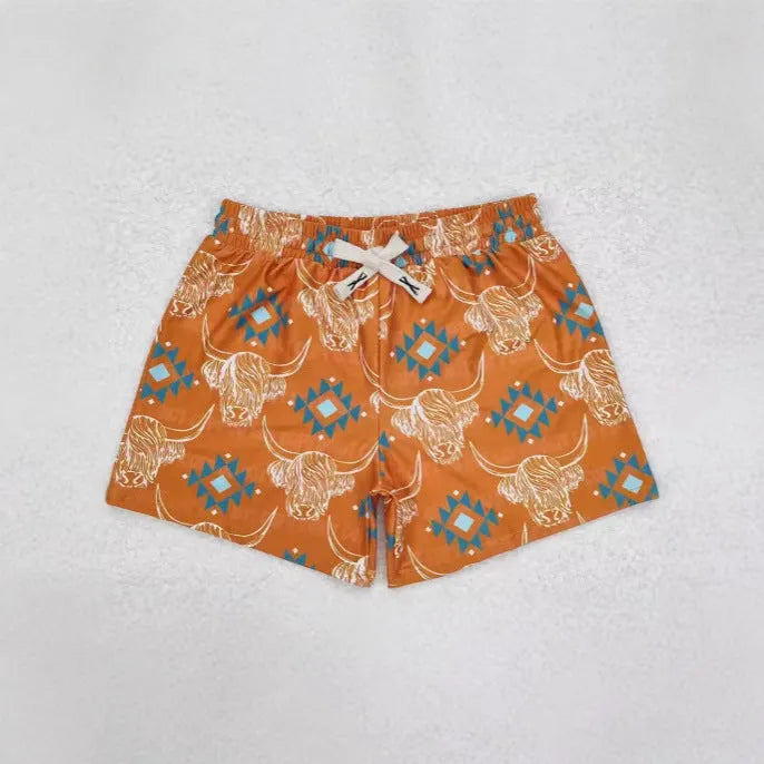 Children's sports casual summer shorts in polyester with straight leg design, available in multiple sizes and colours