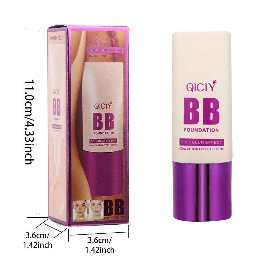 BB cream liquid foundation concealer in a feeding bottle, available in 10 shade options