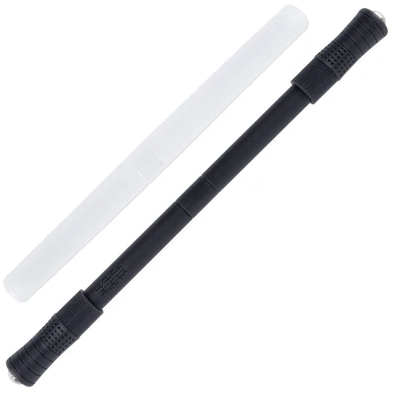 Student rotating pen 22cm polypropylene finger training pen with storage tube in black