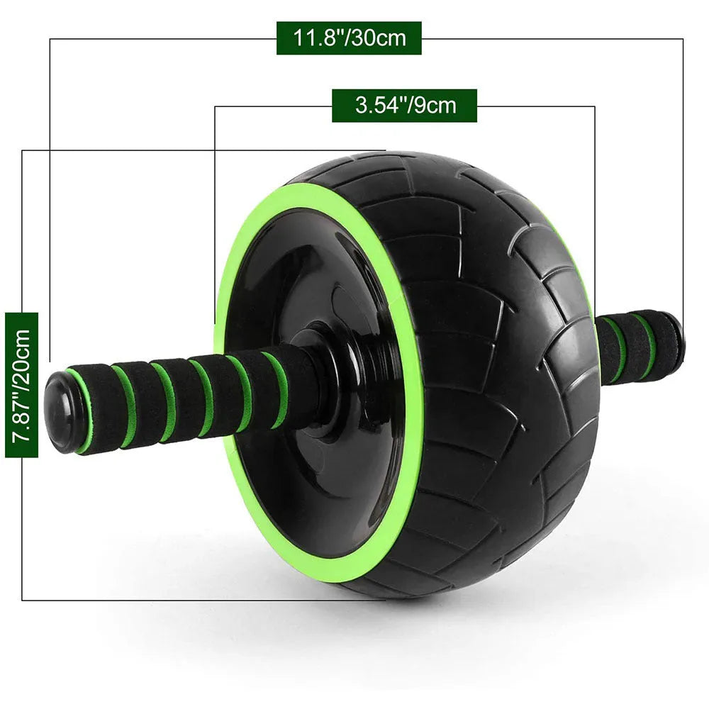 Black functional training device abdominal fitness machine on surface for home gym use