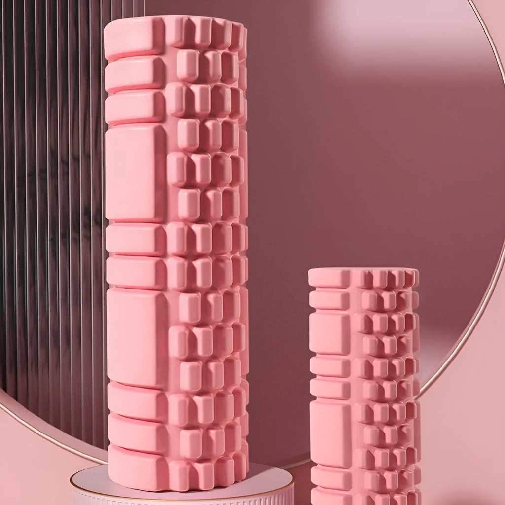 A solid-colour EVA foam roller for fitness and muscle massage, shown in one of the available sizes.
