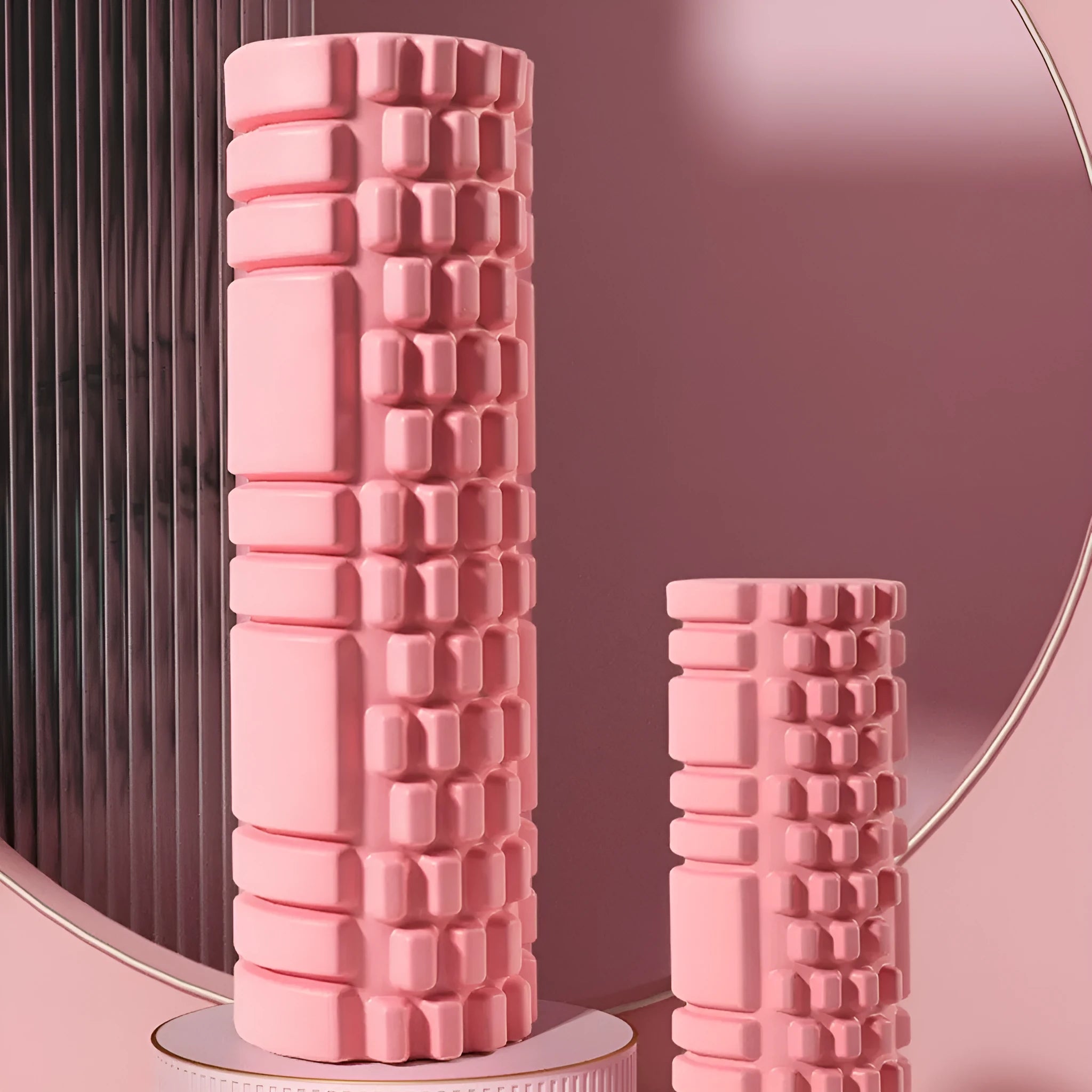 A solid-colour EVA foam roller for fitness and muscle massage, shown in one of the available sizes.