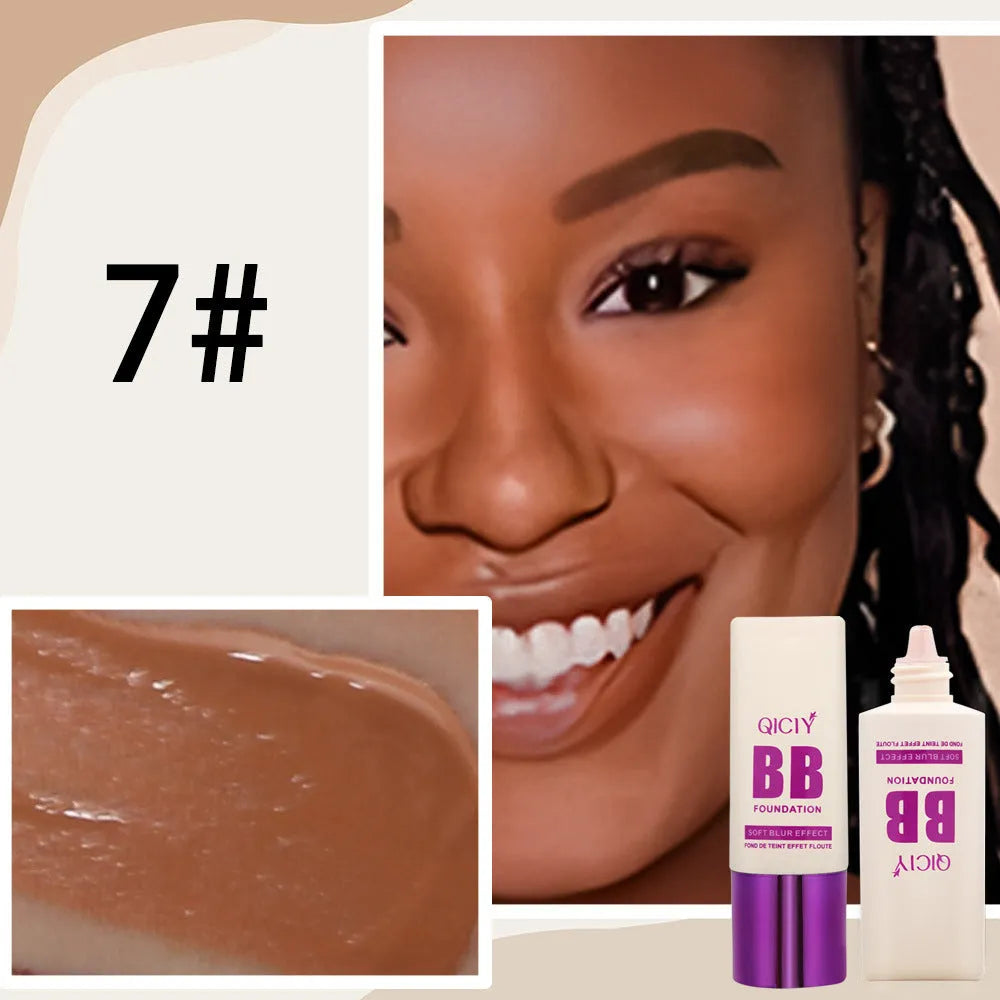 BB cream liquid foundation concealer in a feeding bottle, available in 10 shade options