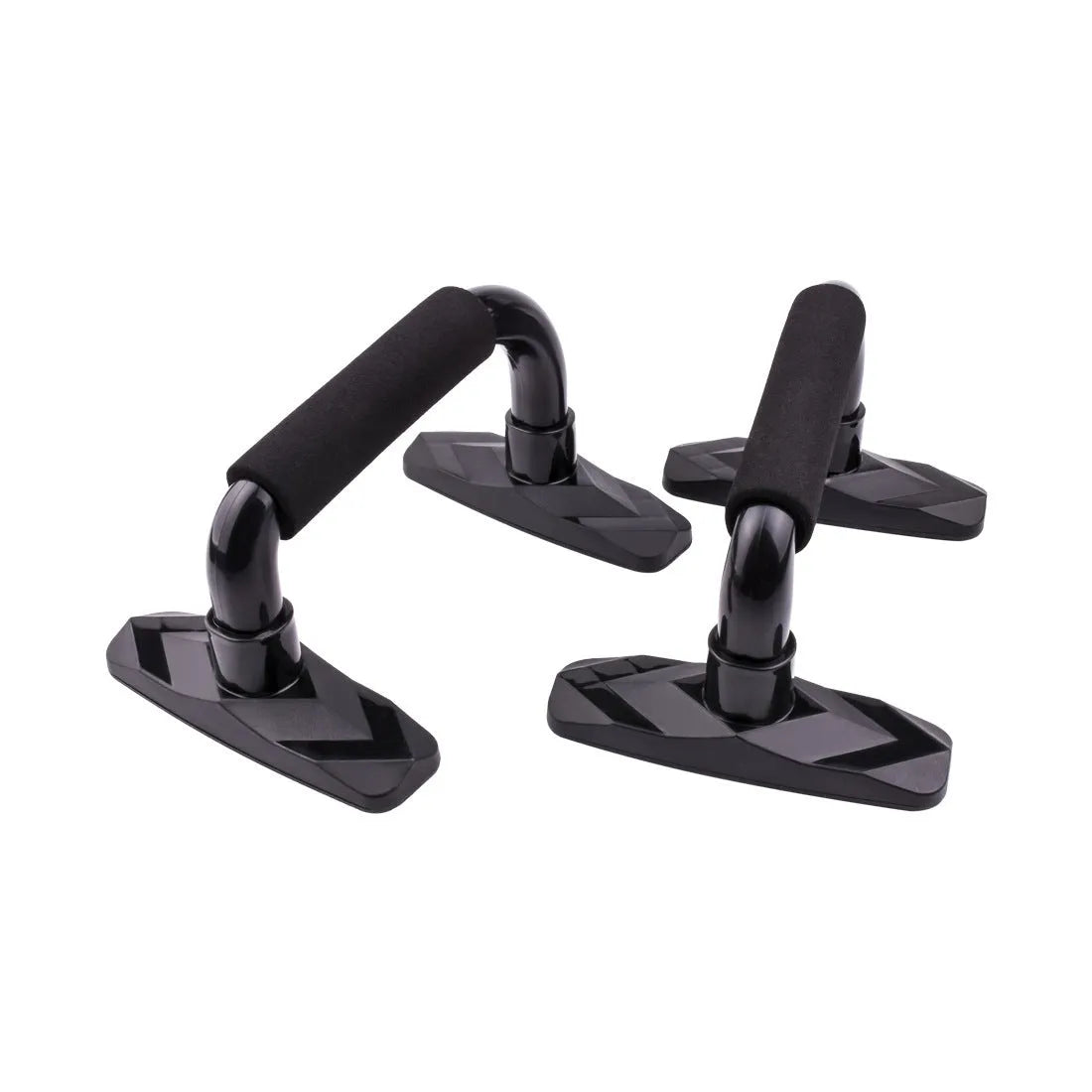 I-shaped push up bars with angled design and PP sponge handles for strength training