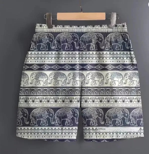 Men's casual polyester shorts for outdoor sports and leisure available in multiple patterns and sizes