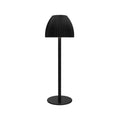 INS pattern dimmable night lamp with thin round base in black or white colour options