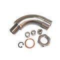 M18×1.5 automotive temperature sensor adapter with gas flow cross-over valve