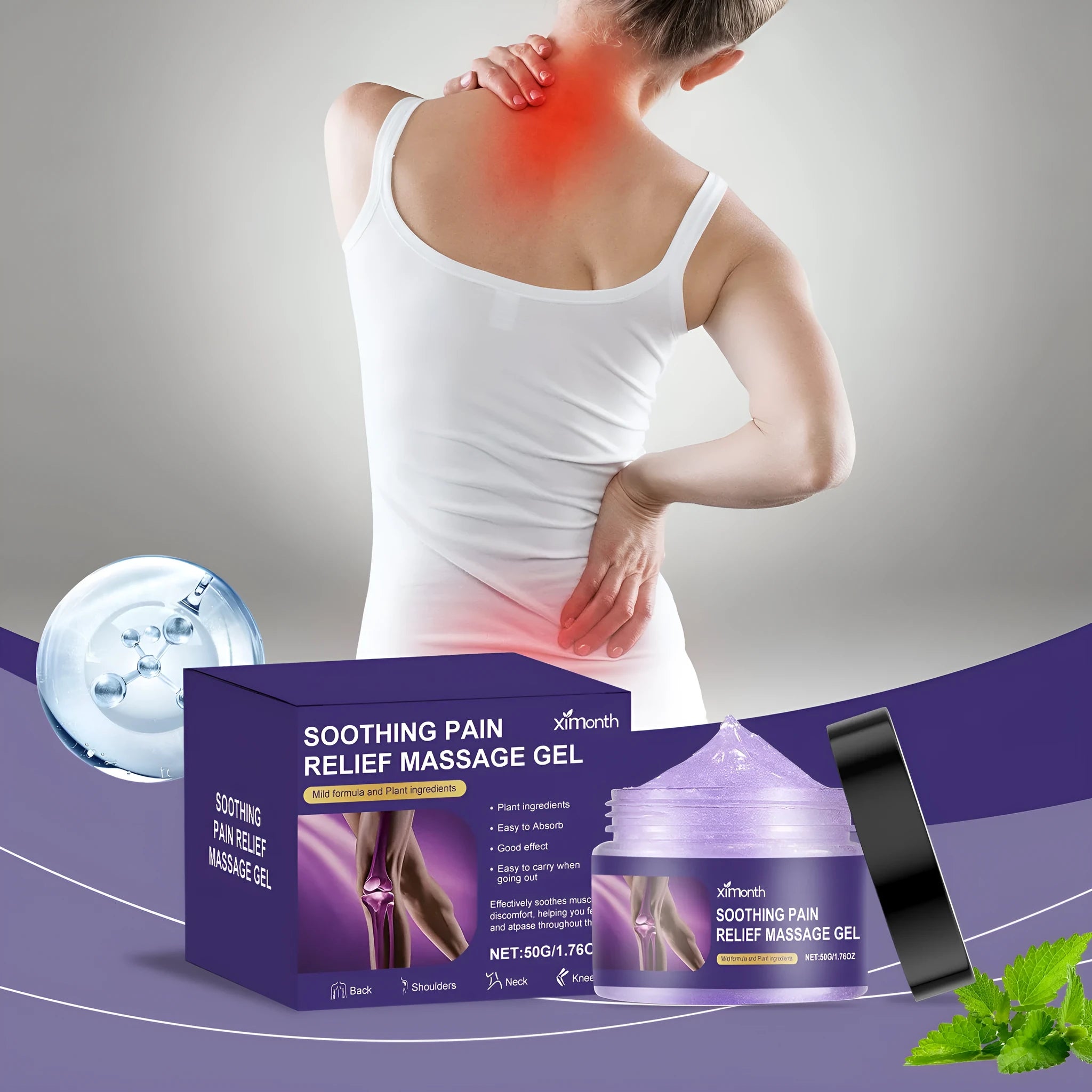 50g tube of body joint care gel for muscle and joint relief