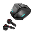 A compact, minimalist wireless Bluetooth gaming headset in the colour shown, made from black ABS plastic.
