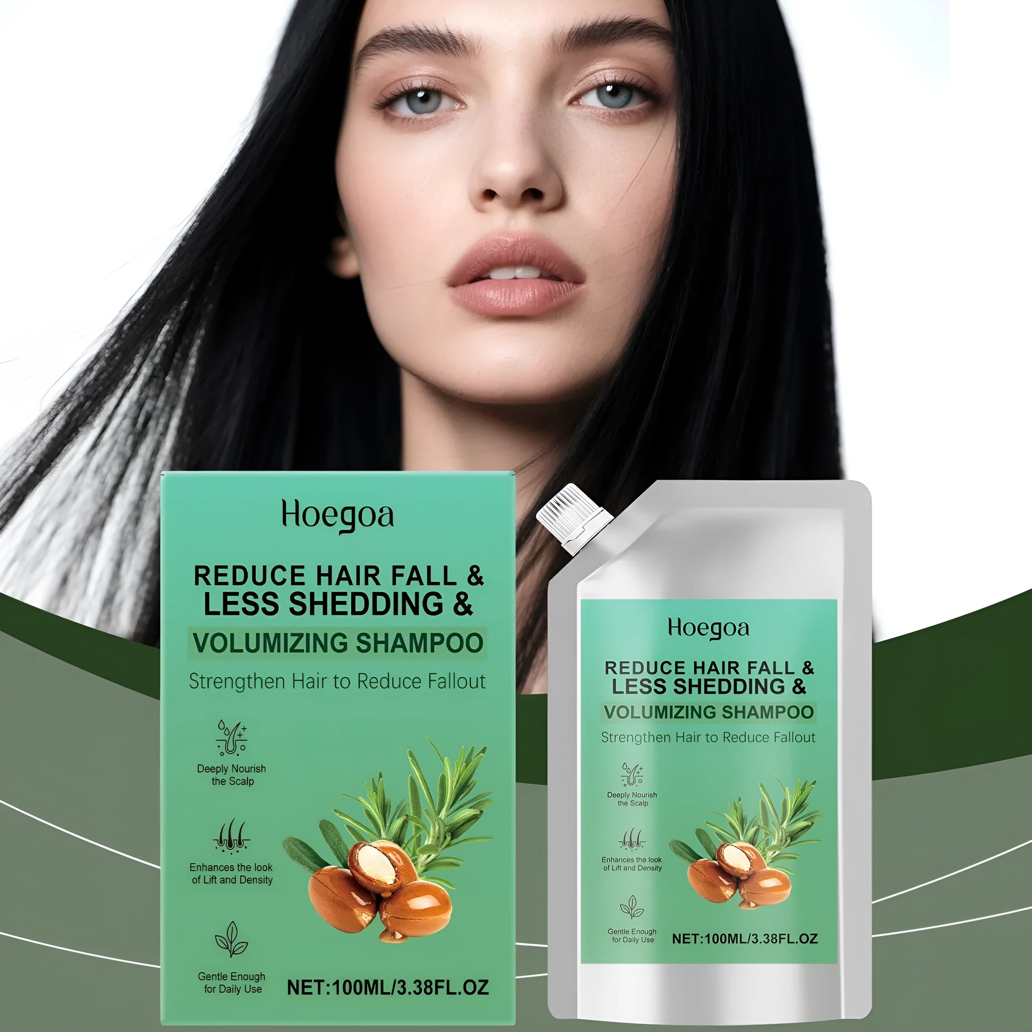 Abundant Nourishing Shampoo 100ml bottle with gentle sulphate-free formula containing aloe vera and biotin