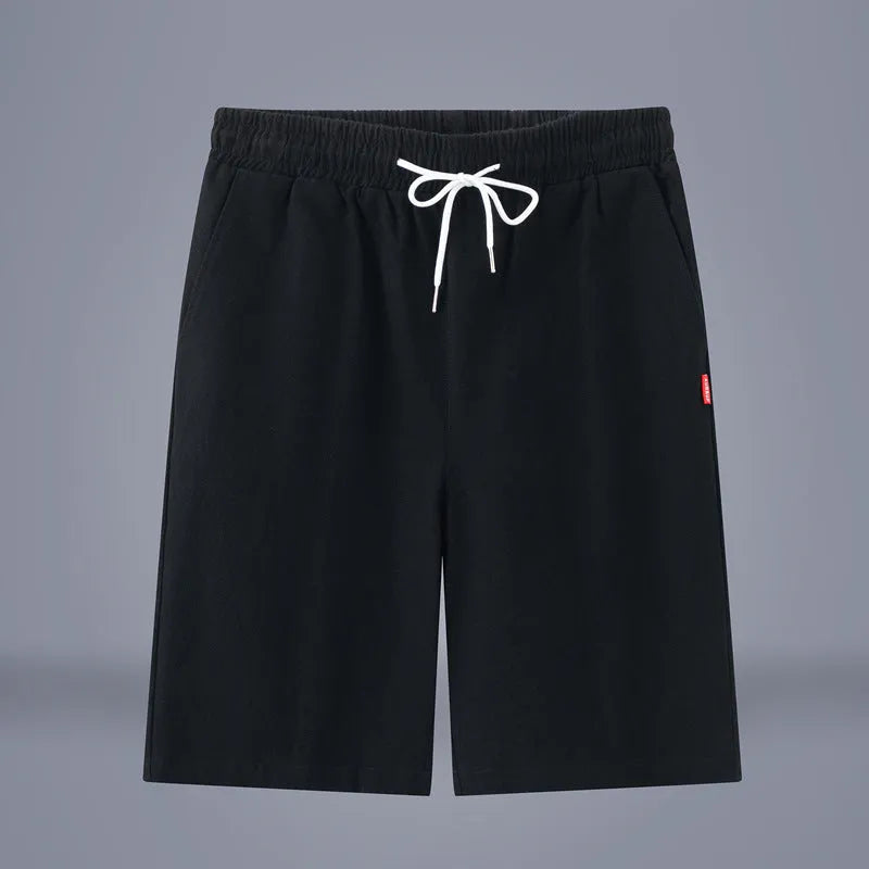 Chinese style cotton linen cropped trousers in Army Green with drawstring waist