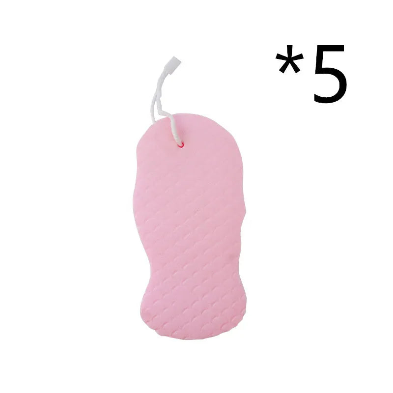 3D fish scale pattern bath sponge ball in white, grey, pink, or light blue colour.