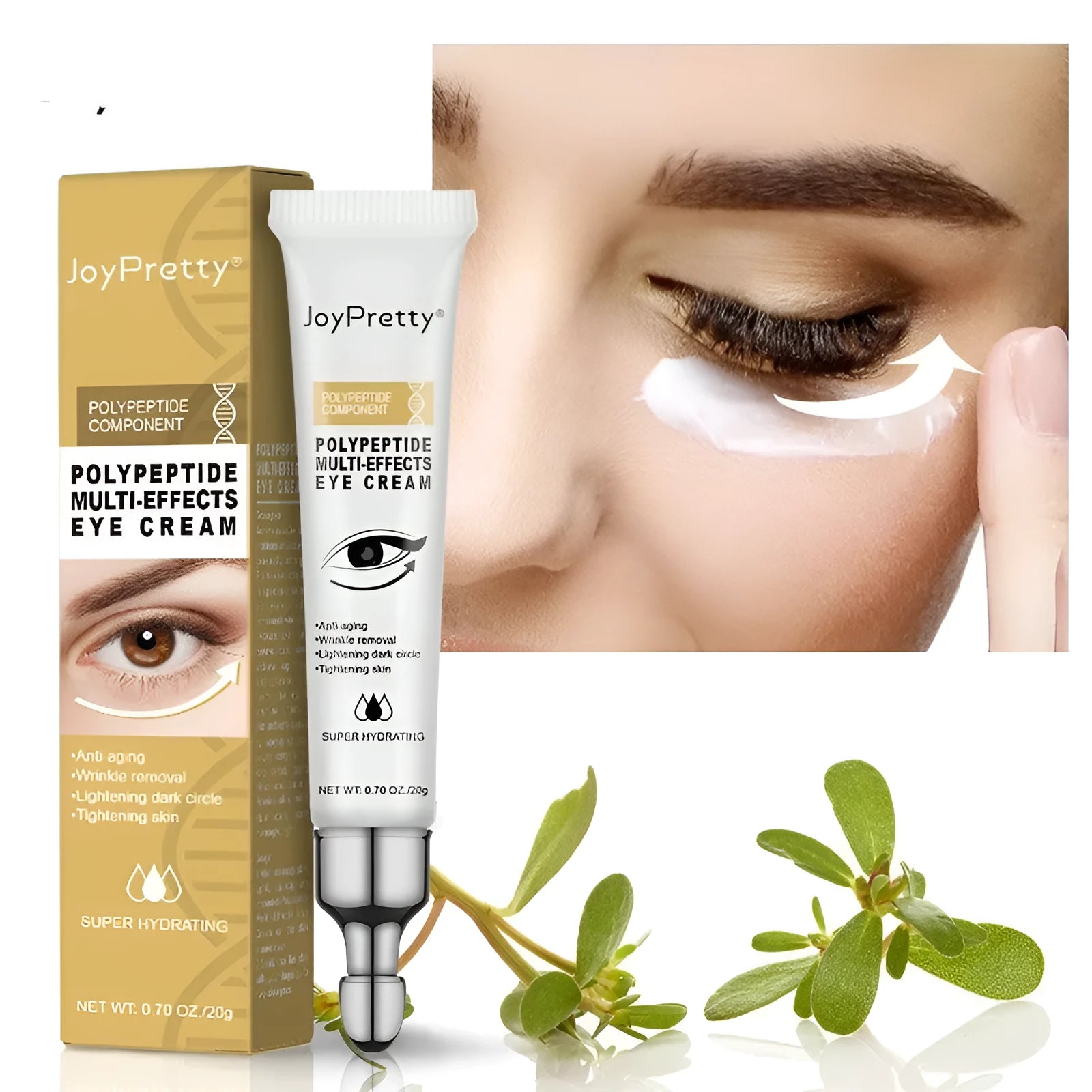 20g anti dark circle peptide eye cream container for universal skin types