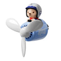 Blue teddy bear car vent air freshener ornament with plastic perfume holder