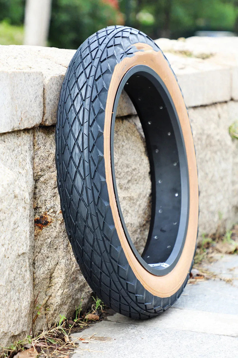 Brown skin edge tyre for snowmobile and electric beach car with 20x4.0 dimensions