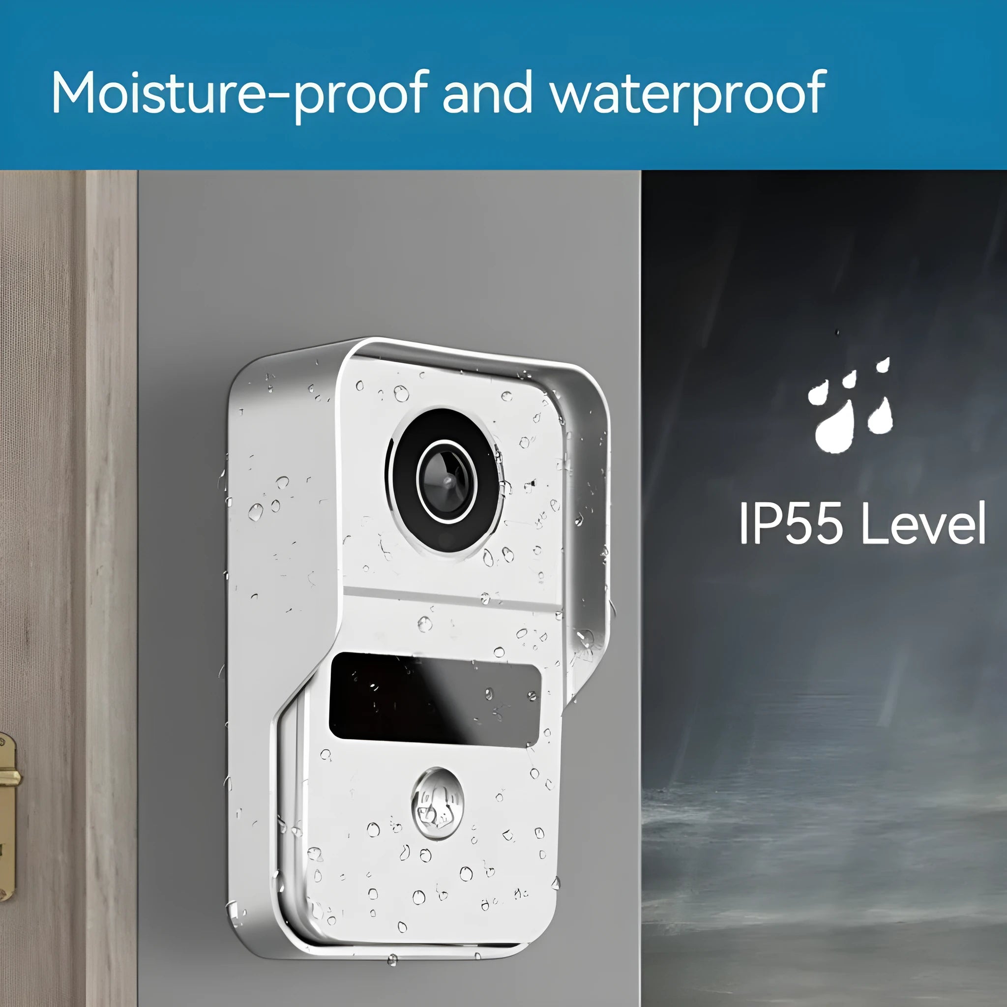 10 inch video intercom doorbell system with colour HD camera and Ethernet connection