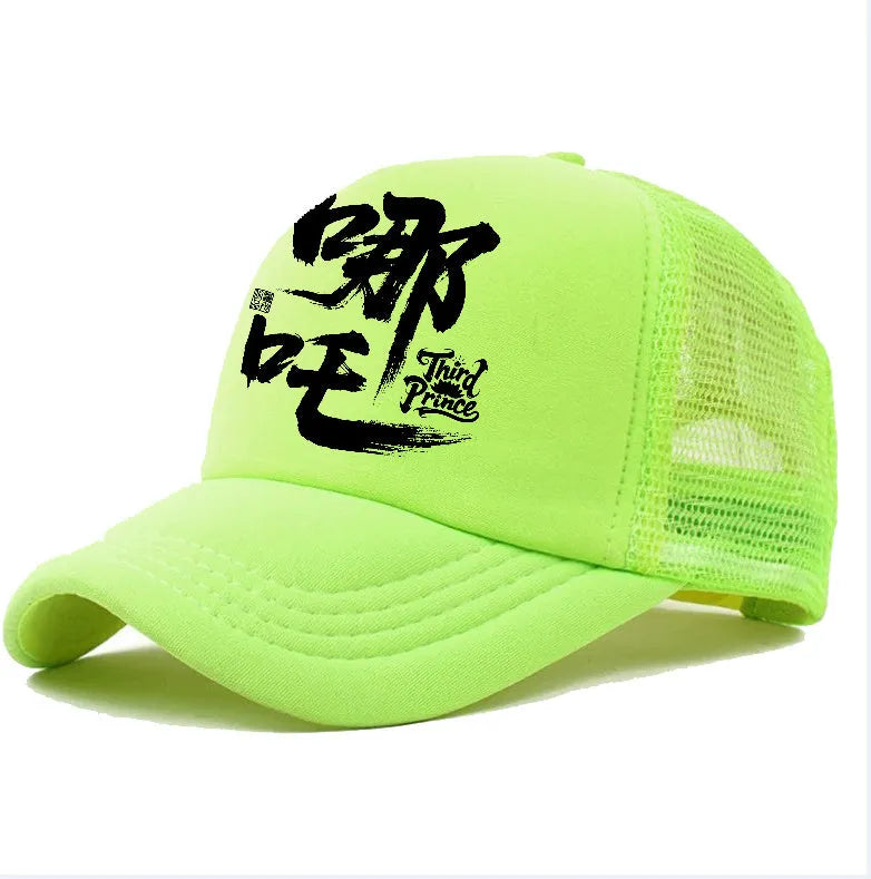 Men's white polyester baseball cap showing casual style with curved peak