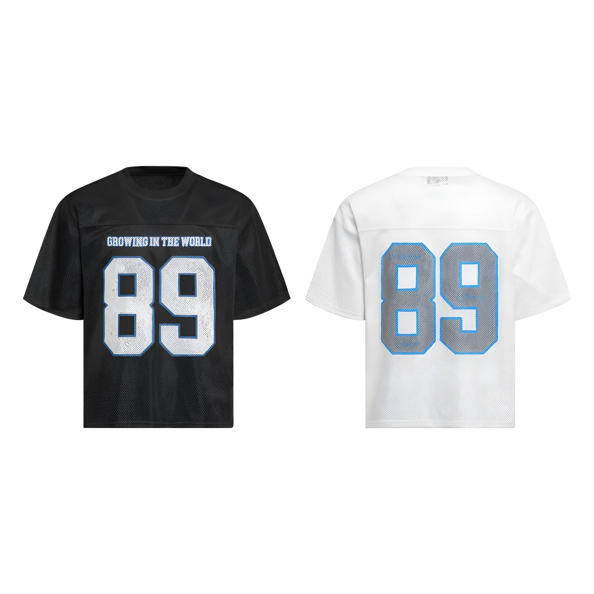Men's loose fit high street t-shirt in black or white colour with short regular sleeves