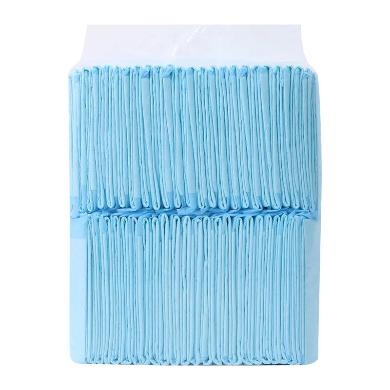 Pack of pet urinal pads showing different sizes and models including bamboo charcoal variant