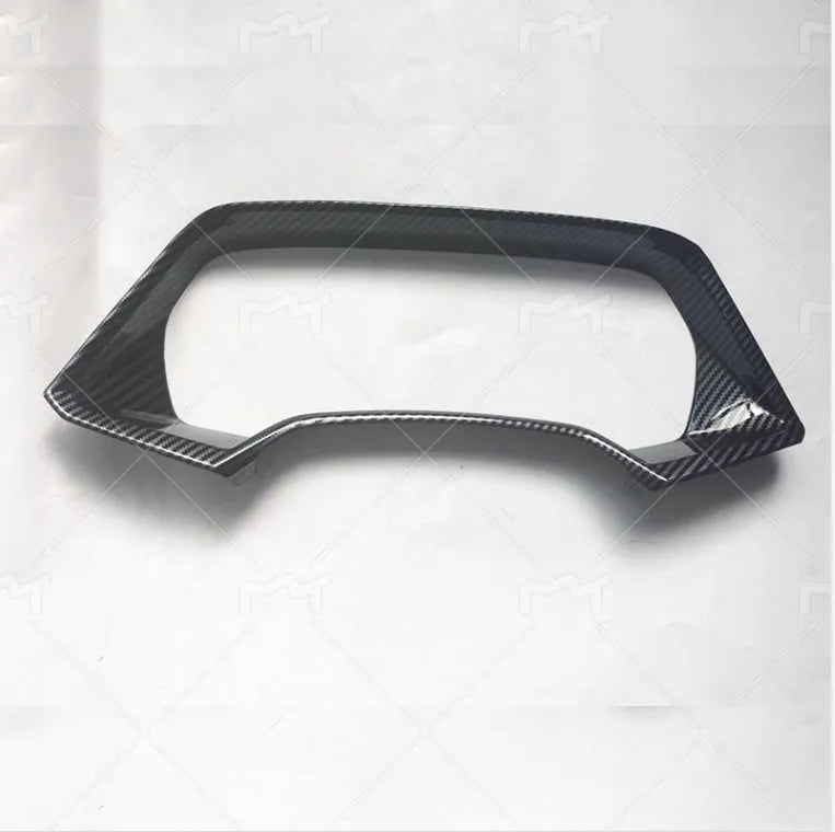 BMW X5 dashboard decorative frame in carbon fibre or peach wood finish with adhesive backing