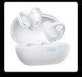 T306 wireless Bluetooth gaming headset with earhook clip-on design in black and white colour options