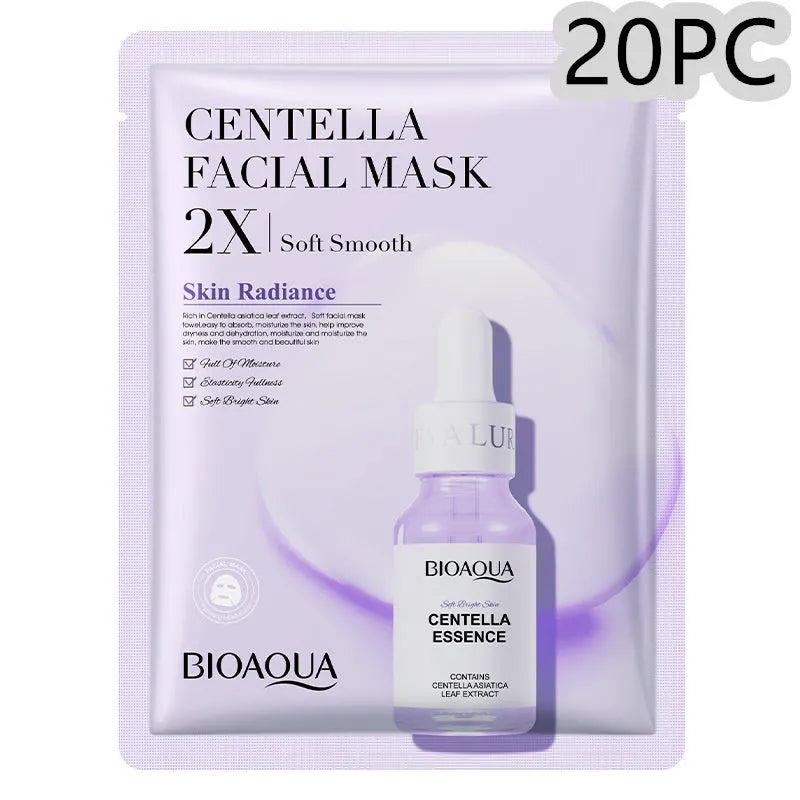 Collagen and hyaluronic acid gel facial sheet mask 30g single use