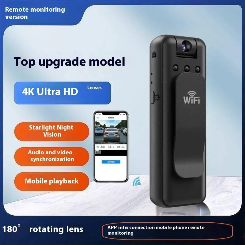 Black back splint conference surveillance camera with 30cm USB-C cable and WIFI connectivity