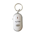Oval acrylic key finder pendant in red blue white black orange colours with voice control anti-lost function