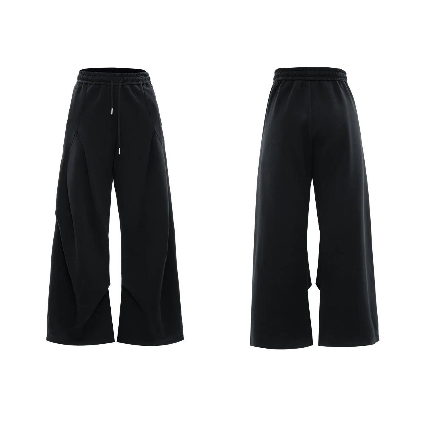 Men's dark cotton sports suit with padded shoulder V-neck top and matching shorts with metal embellishments