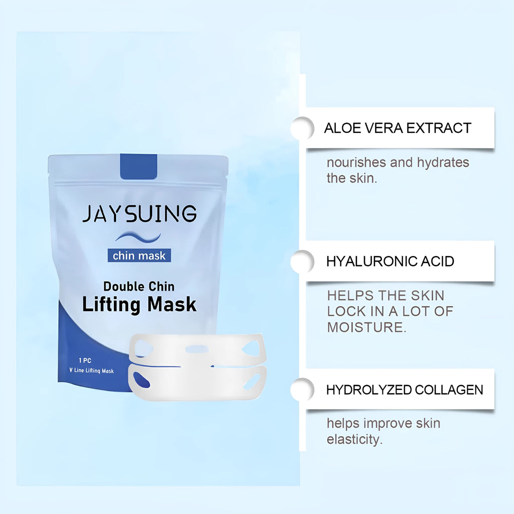 White single-use Firming Lifting sheet facial mask with hydrolysed collagen and hyaluronic acid.