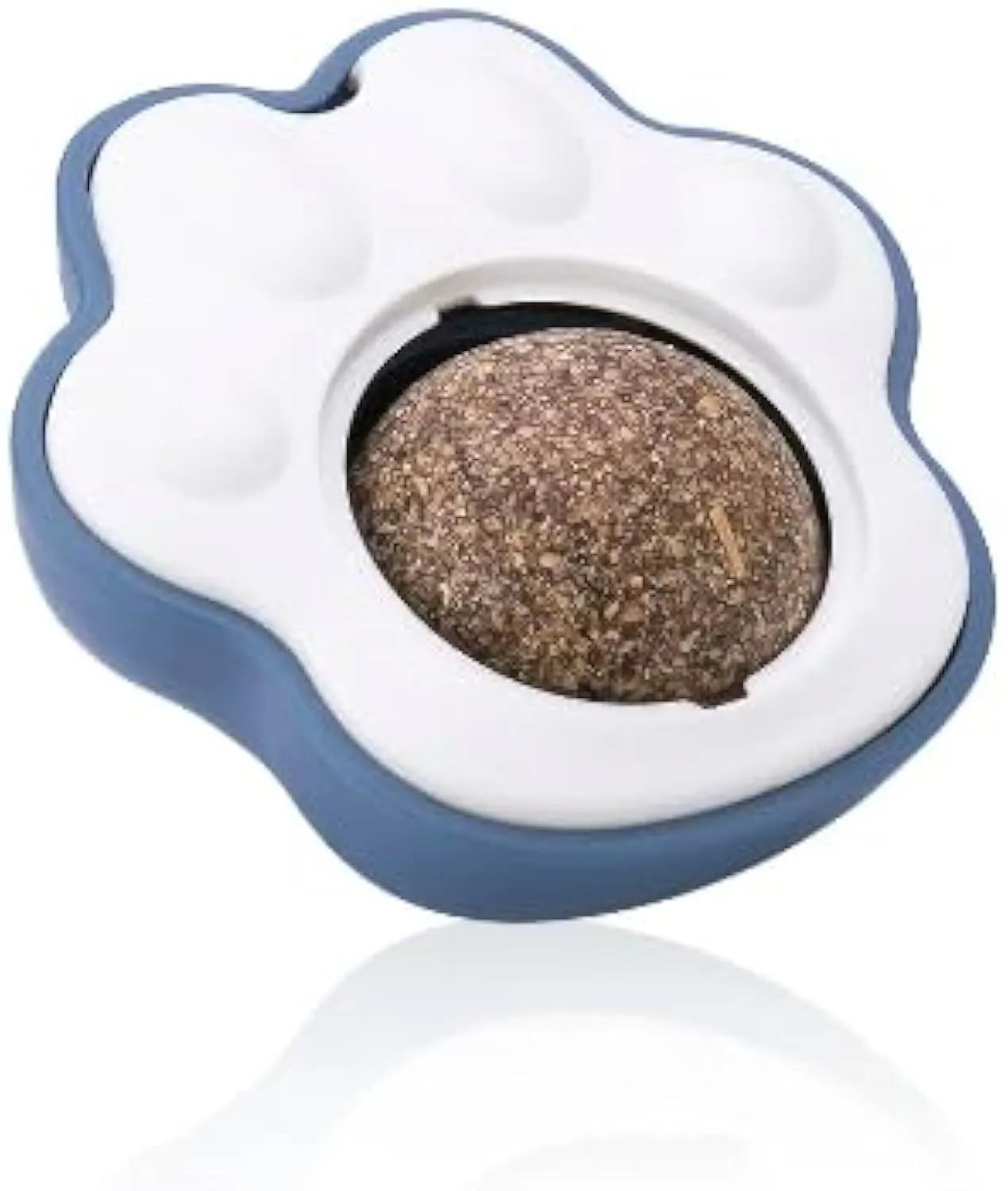 Four coloured catnip balls with edible vine coating for dental health chew toys