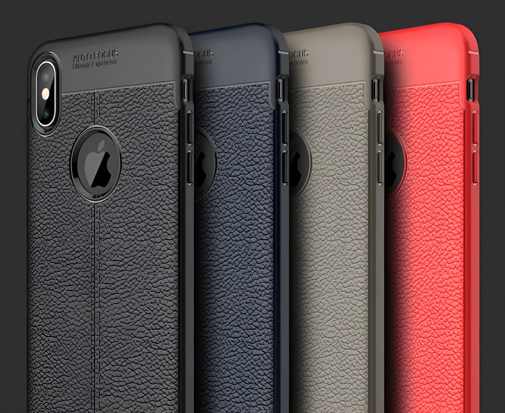 WeFor OnePlus phone case with PU leather texture back and slim silicone sides in multiple colours