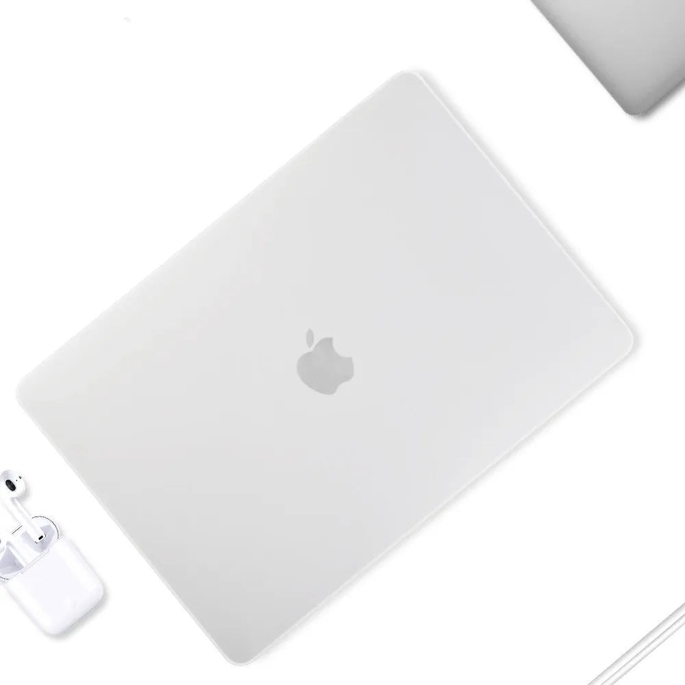 Compatible MacBook Pro protective shell with thin design, mini buckle, and keyboard film in black