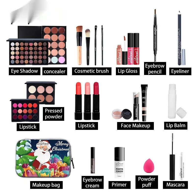Christmas cosmetics suit makeup performance set green mermaid colour classification
