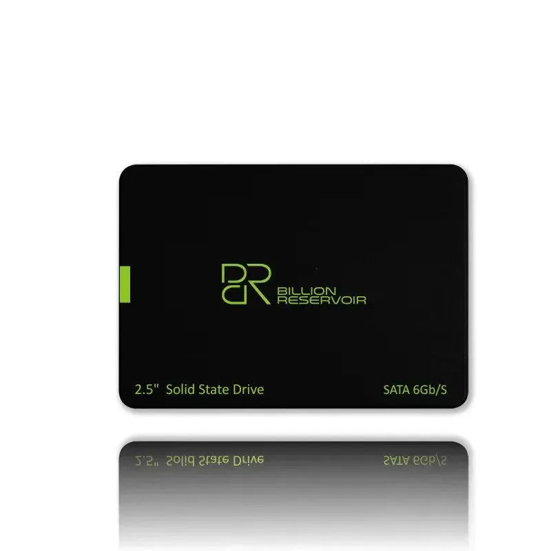 Black 2.5-inch SATA solid-state drive for desktop and notebook computers.