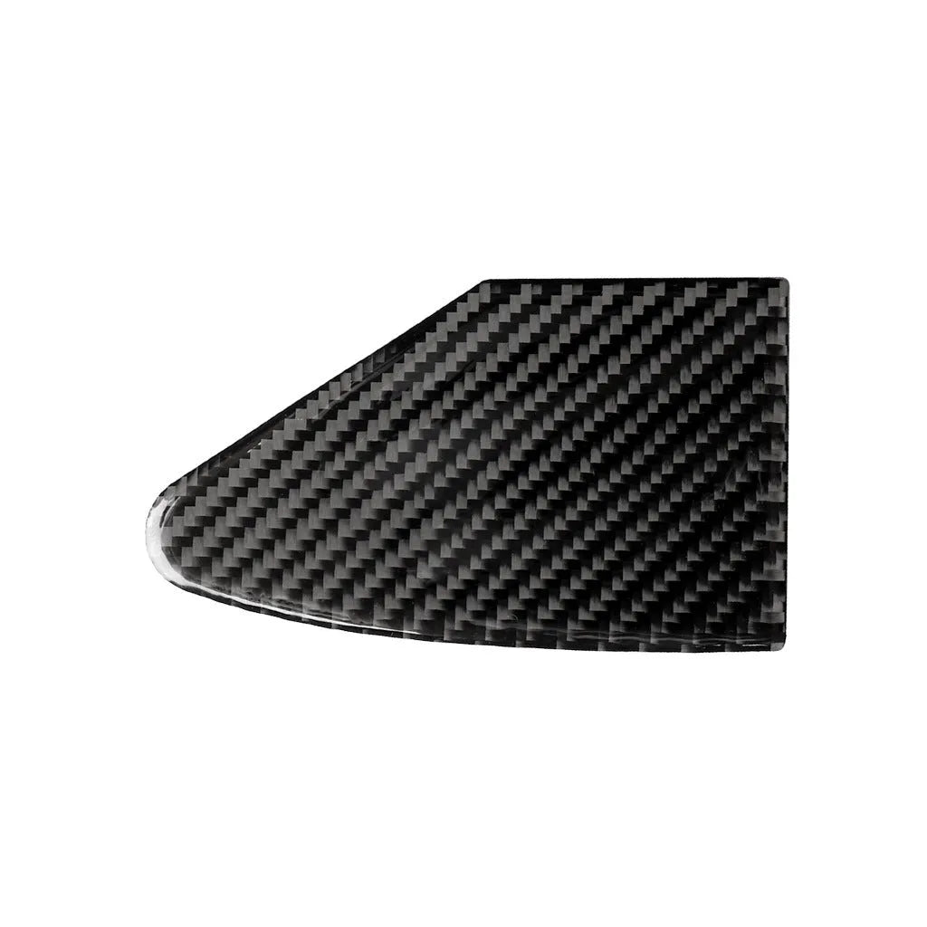 Carbon fibre charging port panel sticker for computer case with 3M adhesive backing