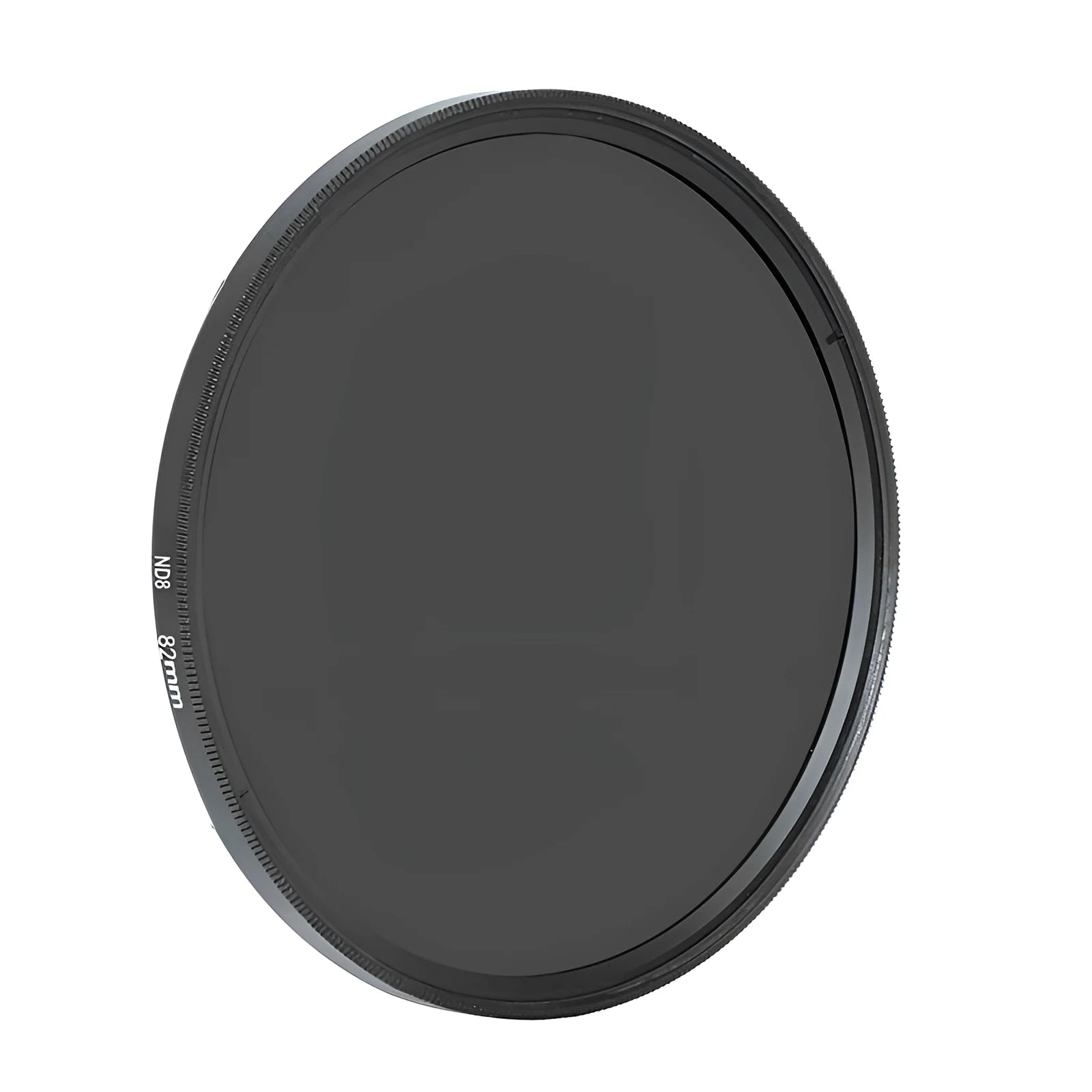 ND8 neutral density camera lens filter with aviation aluminium frame in various thread sizes.