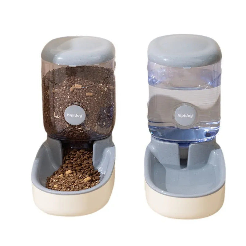 Blue automatic pet water fountain with 3.8-litre large capacity for cats and dogs.