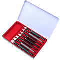 Right Point 7-piece calligraphy parallel pen set with stainless steel nibs and black ink, tip widths 2MM to 11MM