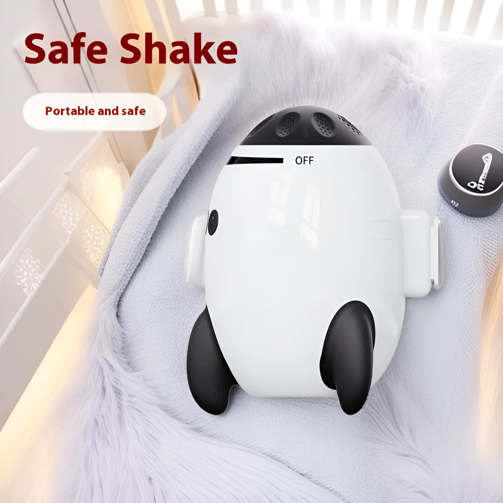 White ABS plastic baby stroller shaking device with Bluetooth connection for white noise playback