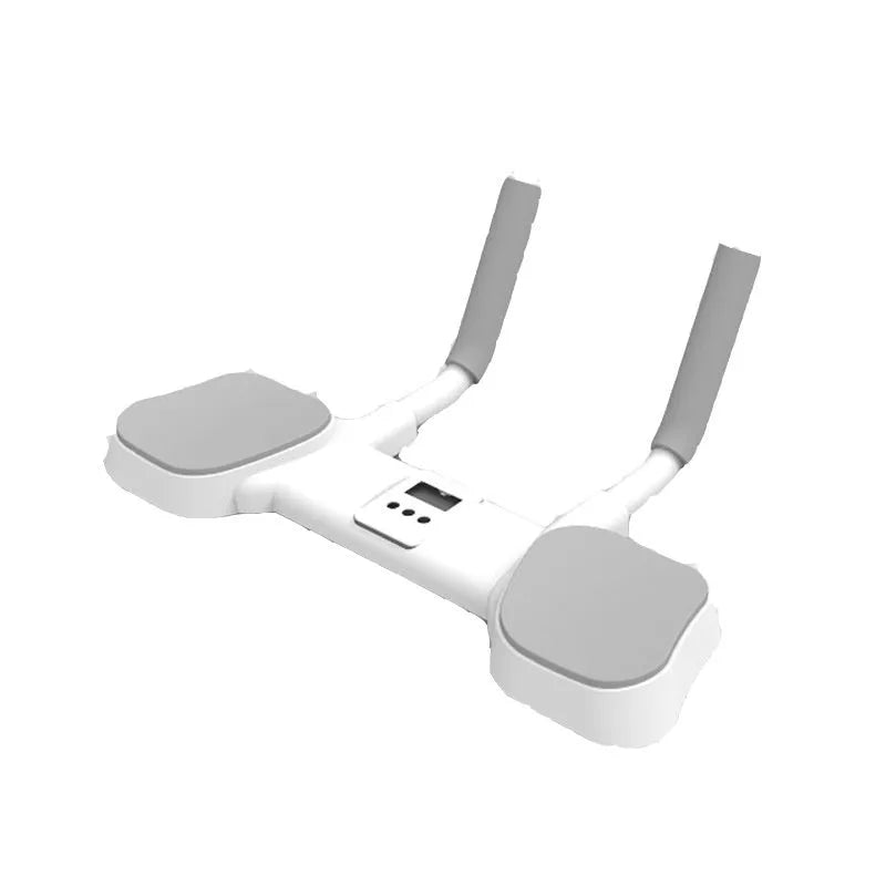 White flat support trainer with alloy aluminium tube construction for household exercise