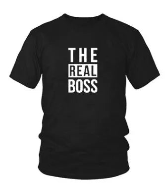 Man wearing a loose fit round neck short sleeve T-shirt with a graphic print design.