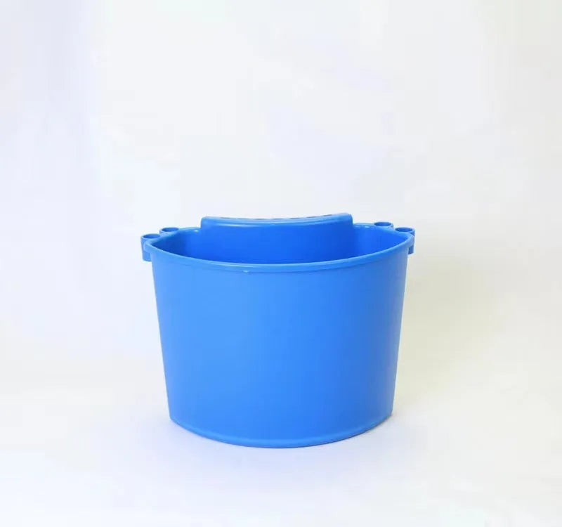 PP plastic car wash bucket in black, red, blue, and pink colour options
