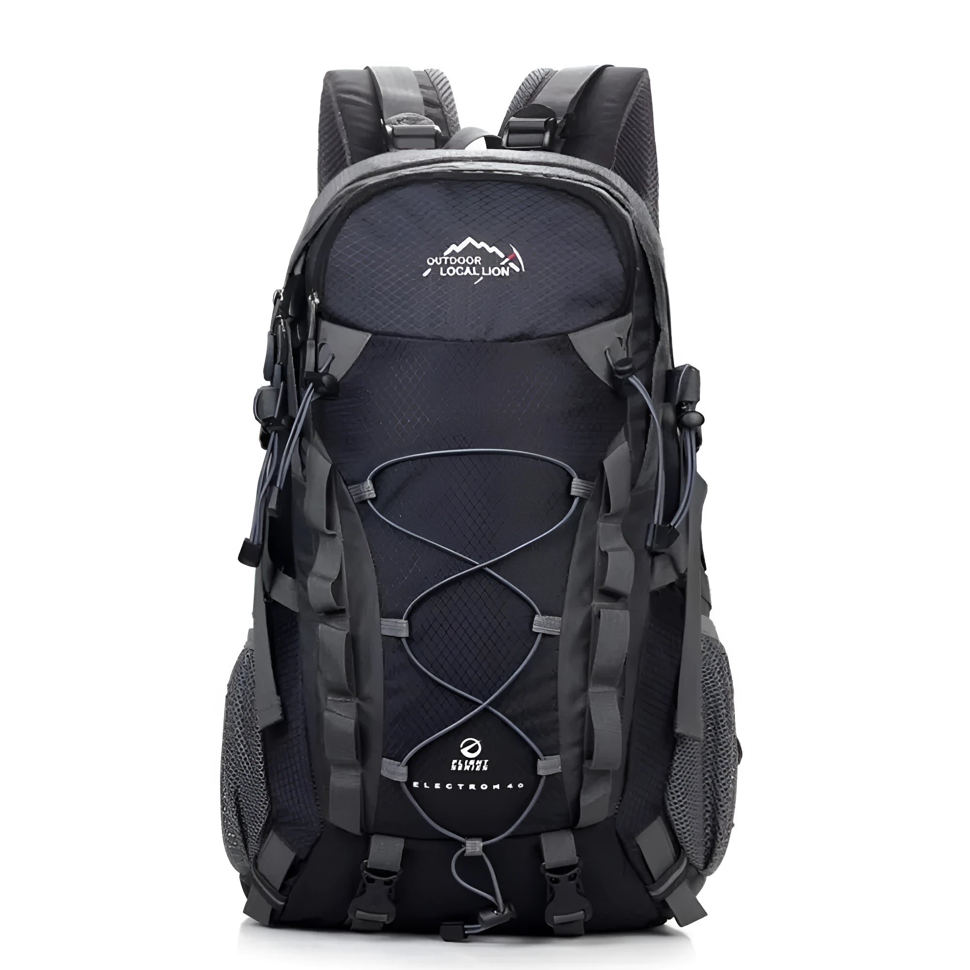 Green leisure sports backpack with 20-35 litre capacity for outdoor activities like hiking and running