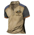 Golf polo shirt with 3D digital printing in bird eye cloth polyester fabric