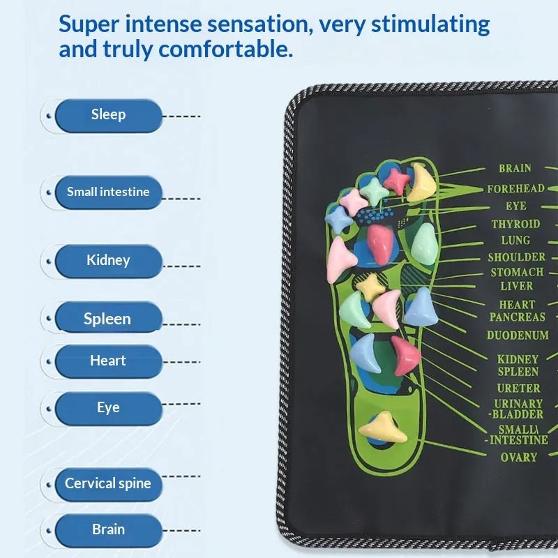 Health Path Cobblestone Foot Massage Mat PVC 35x35cm for health massage