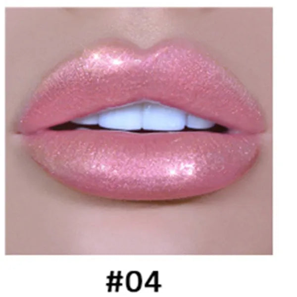 Polarized lip gloss in multiple shades with high-shine finish and wand applicator