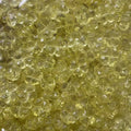 High transparency acrylic fat clover camellia beads scattered on white surface