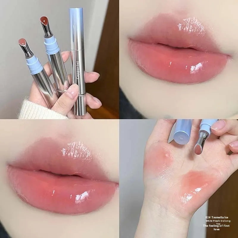 Mirror water light lipstick in ice shades, 12.9 cm long.